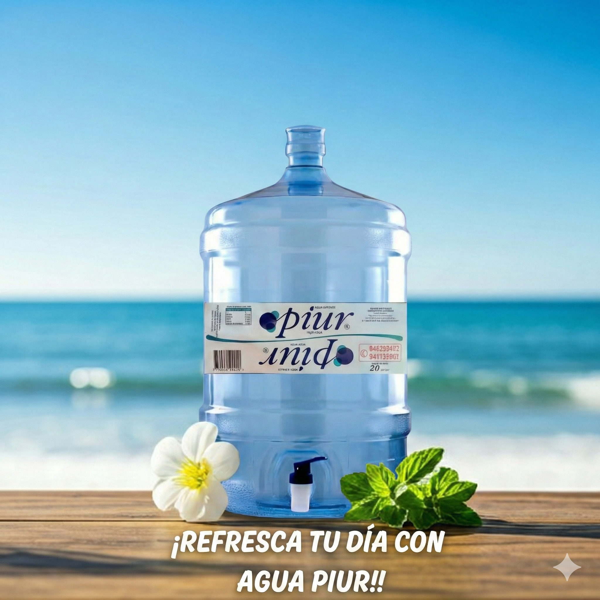 Botella de agua Piur premium - Agua purificada y ozonizada en Paita, Piura